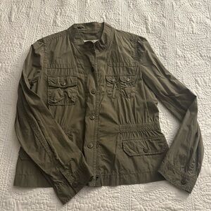 LOFT Green Military Field Jacket